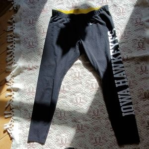 Iowa hawk eye Nike leggings
